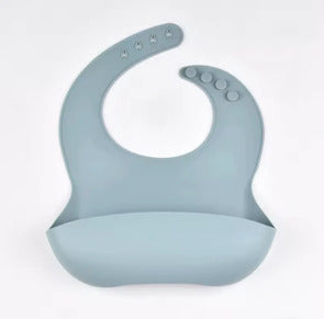 Babero de Silicona para Bebé con Bolsillo Recolector