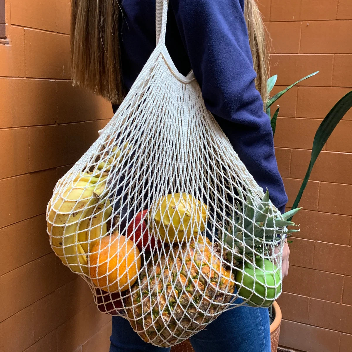 Bolsa de Malla Reutilizable para Frutas y Verduras (Paquete x5)